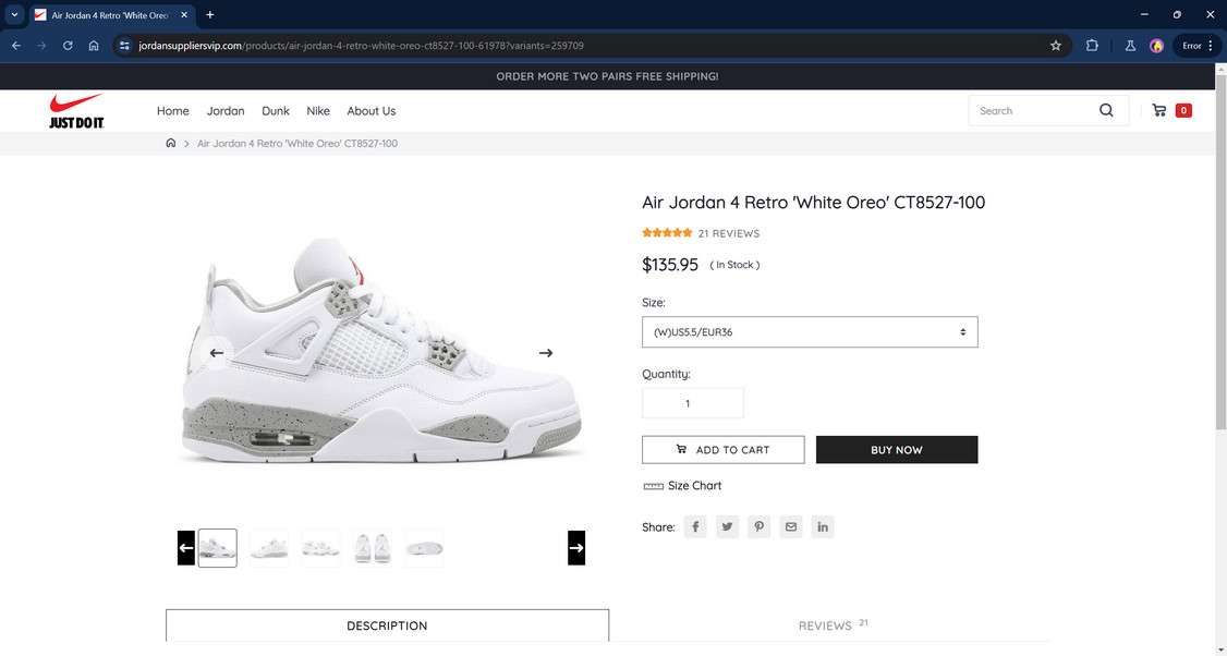 JordanSuppliersVip.com scam