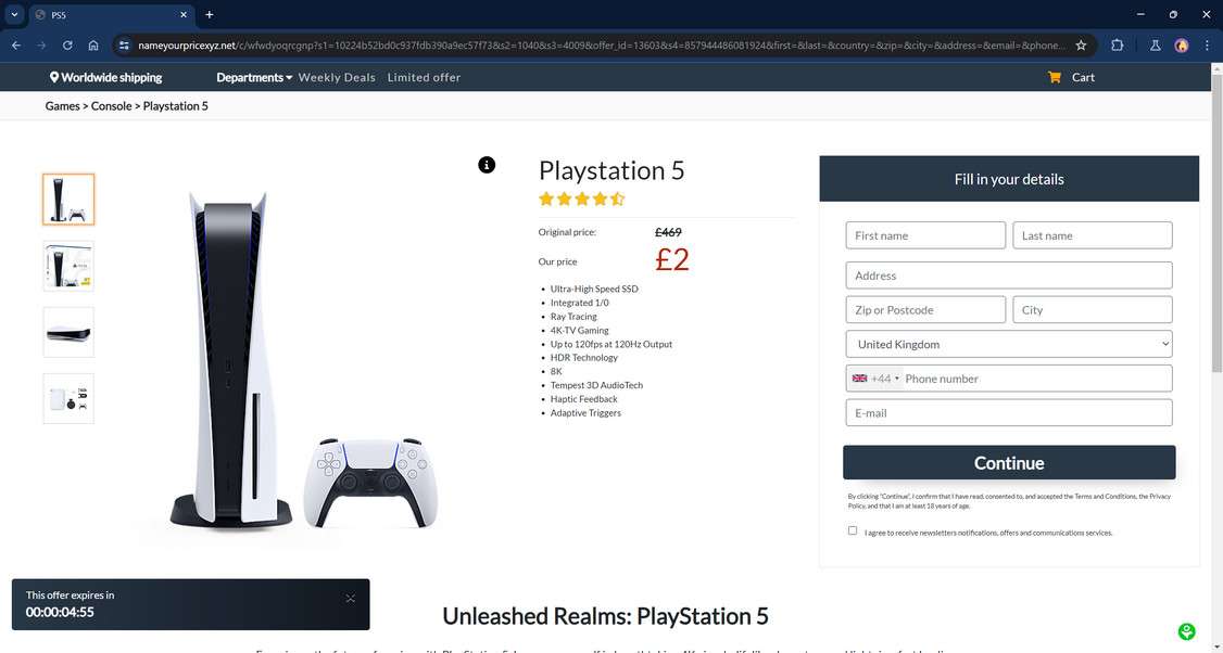 Nameyourpricexyz.net scam