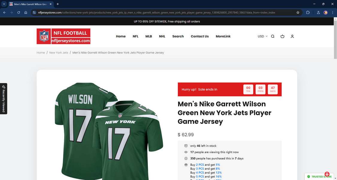 Nfljerseystores.com scam