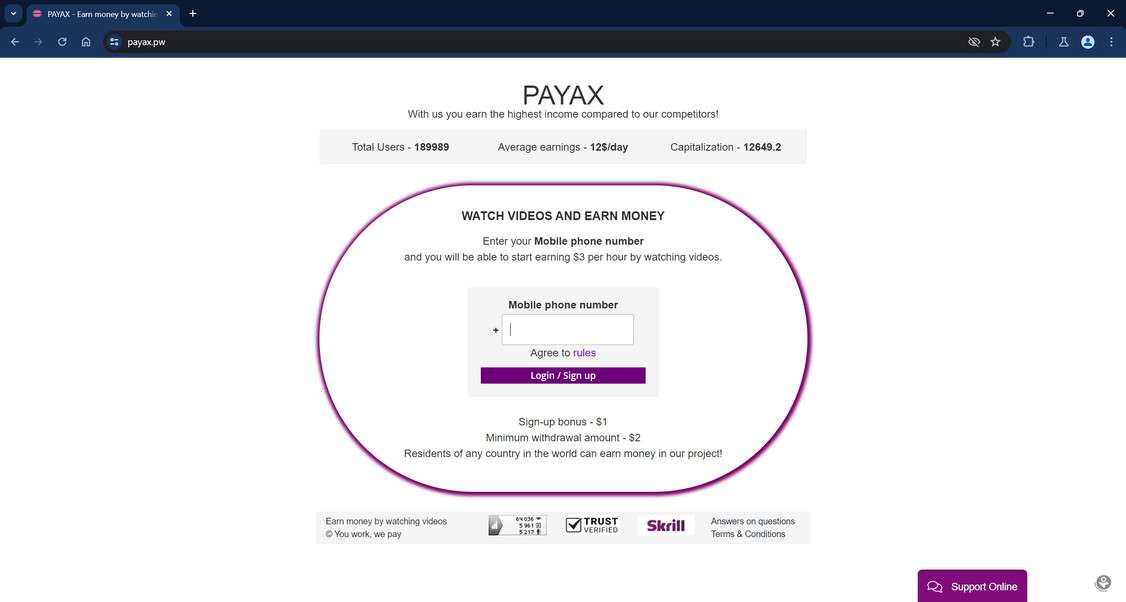 Payax.pw scam