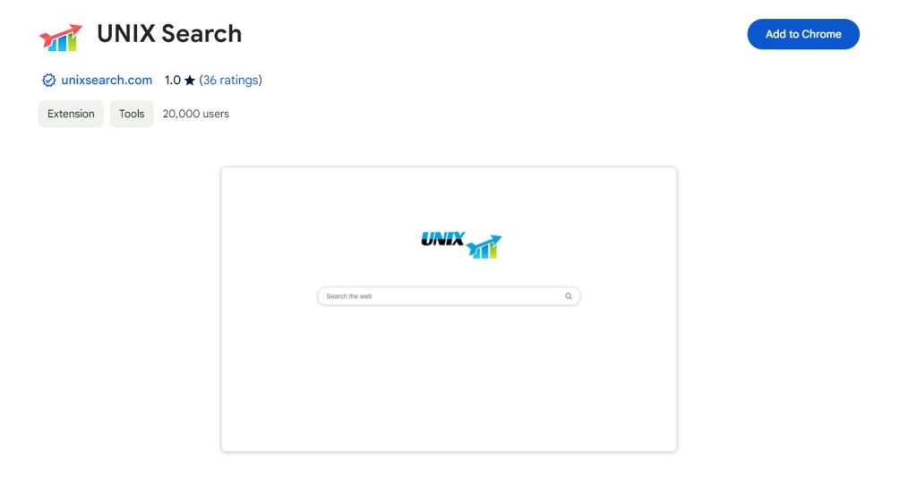 UNIX Search browser hijacker