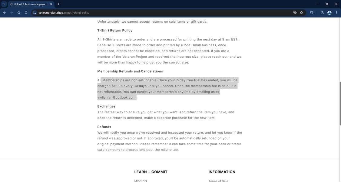 Veteranproject.shop scam