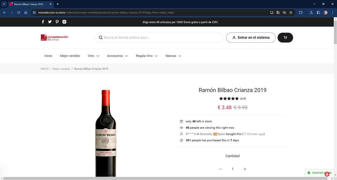 Vinoseleccion-es.store scam