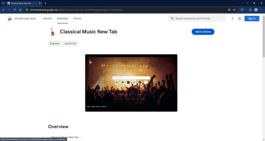 Classical Music New Tab