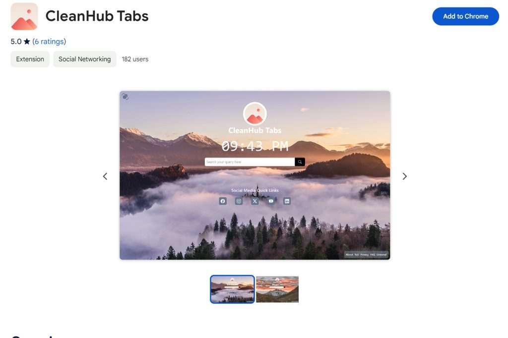 CleanHub Tabs