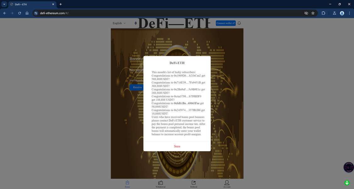 Defi-ethereum.com scam
