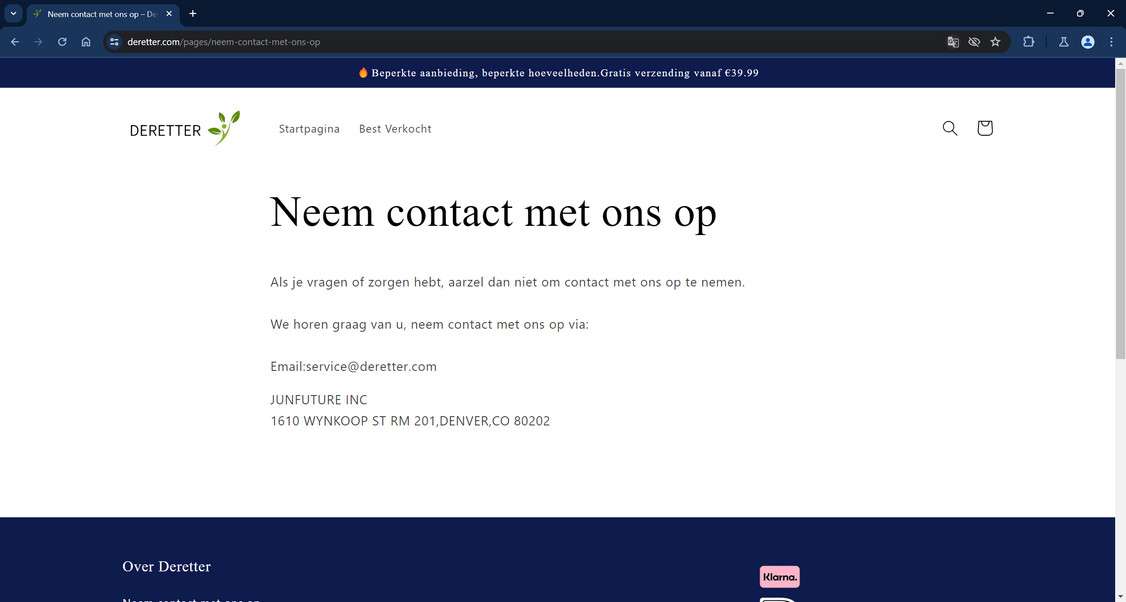 Deretter.com Scam Store: What You Need To Know 1 Deretter.com scam