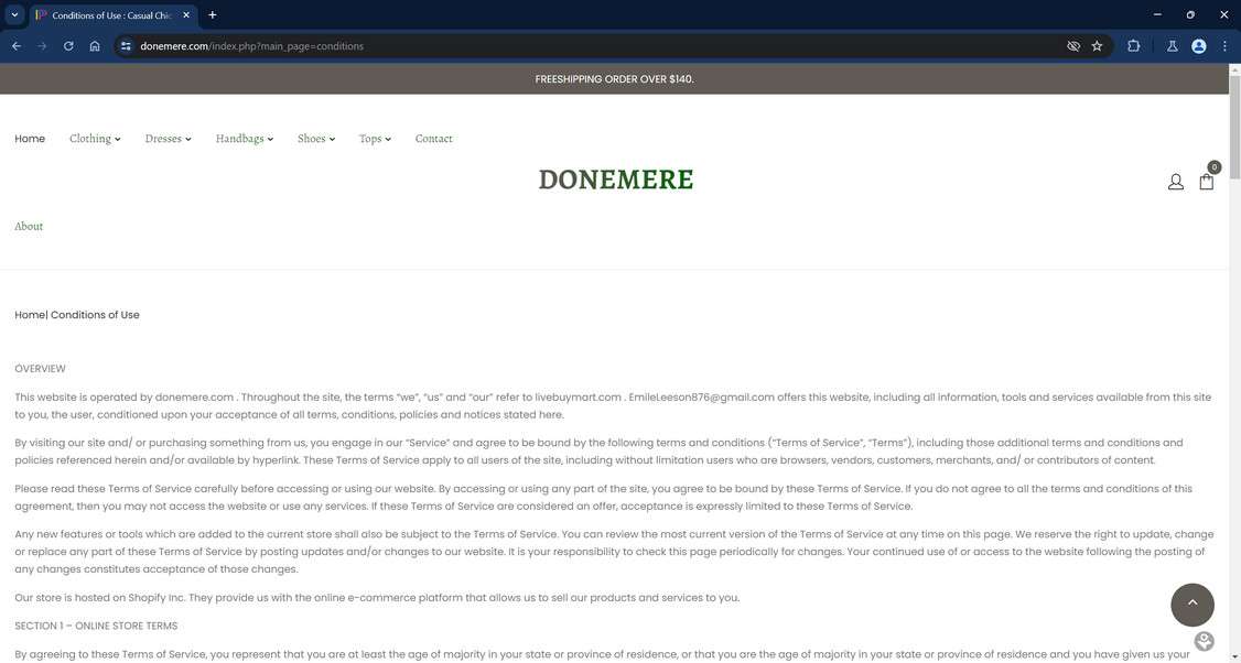 Donemere.com scam