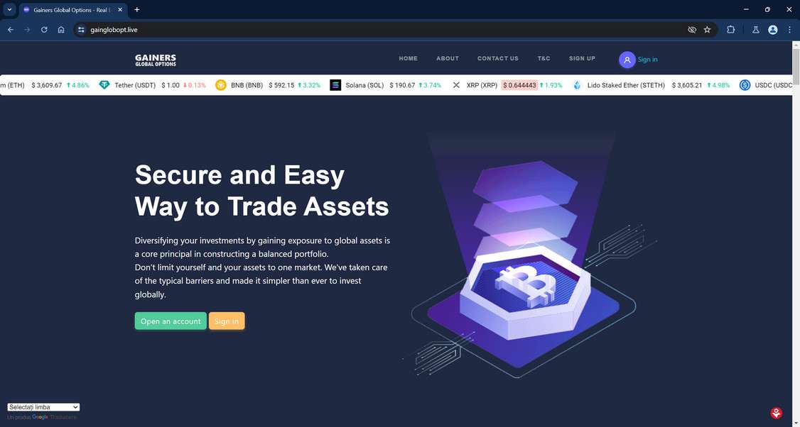 Gainglobopt.live scam