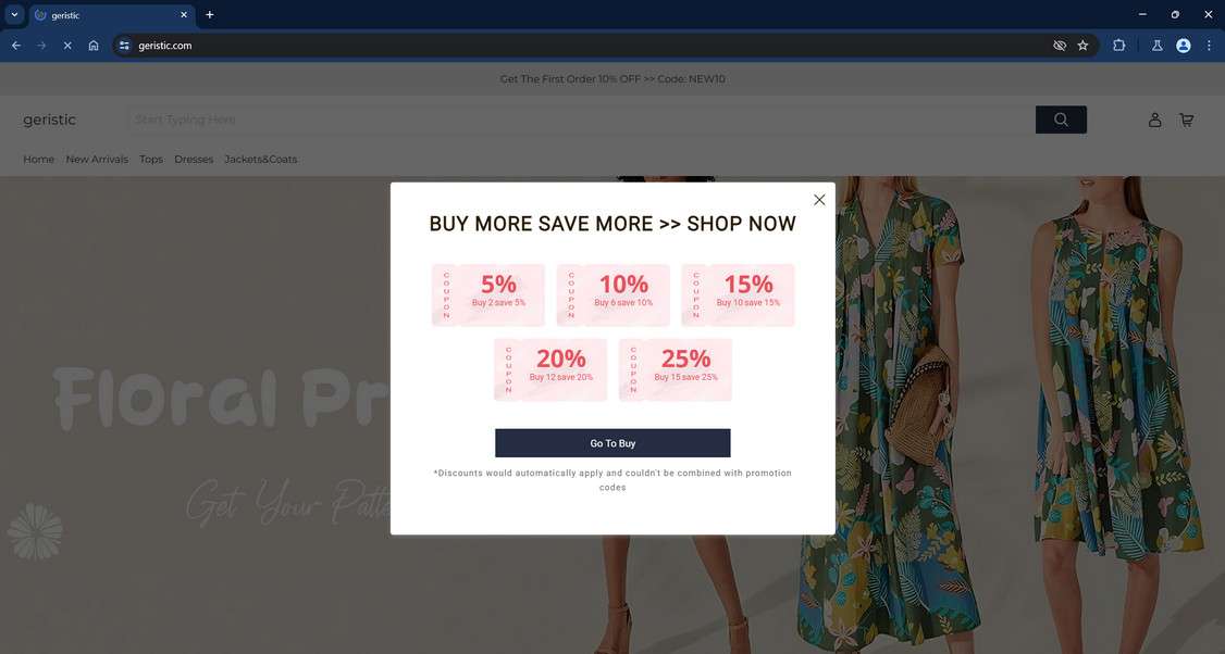 Warning: Don't Shop at the Geristic.com Scam Site 1 Geristic.com scam