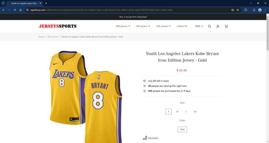 JerseysSports Scam Store: What You Need To Know 1 JerseysSports 1