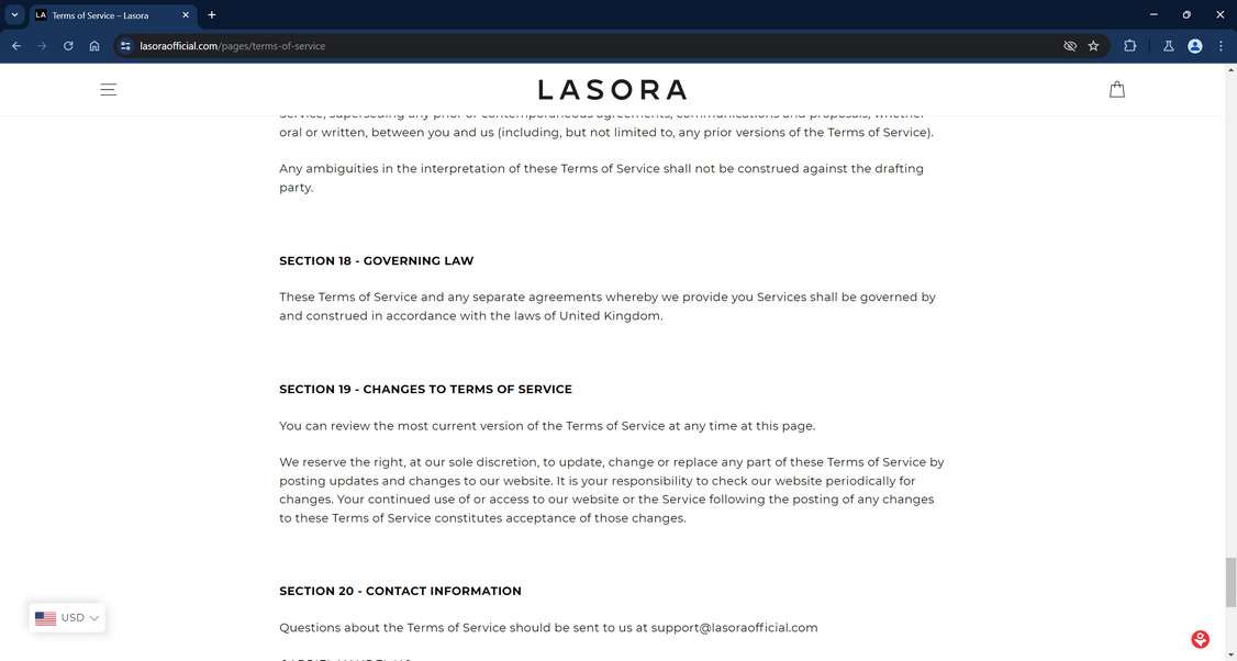 Lasoraofficial.com scam