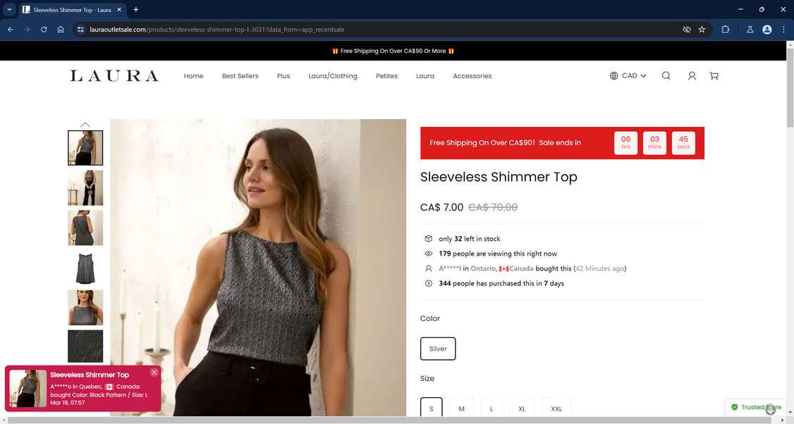 Lauraoutletsale.com scam