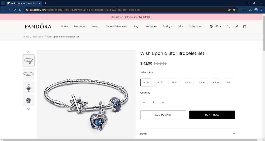 Buy Pandora Bracelet Online In India - Etsy India