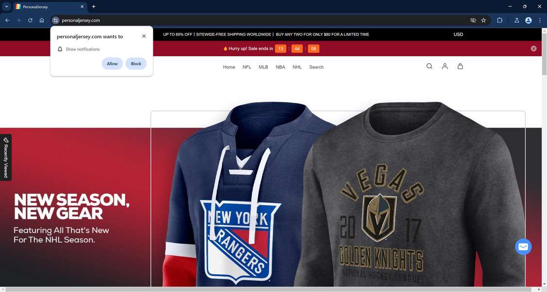 Personaljersey.com scam