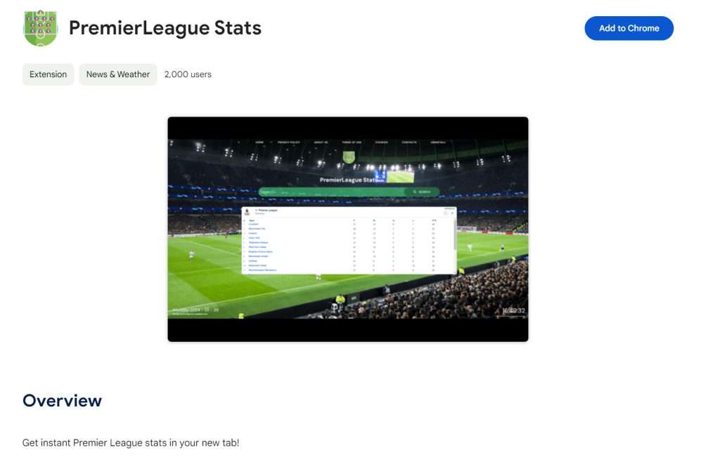 PremierLeague Stats