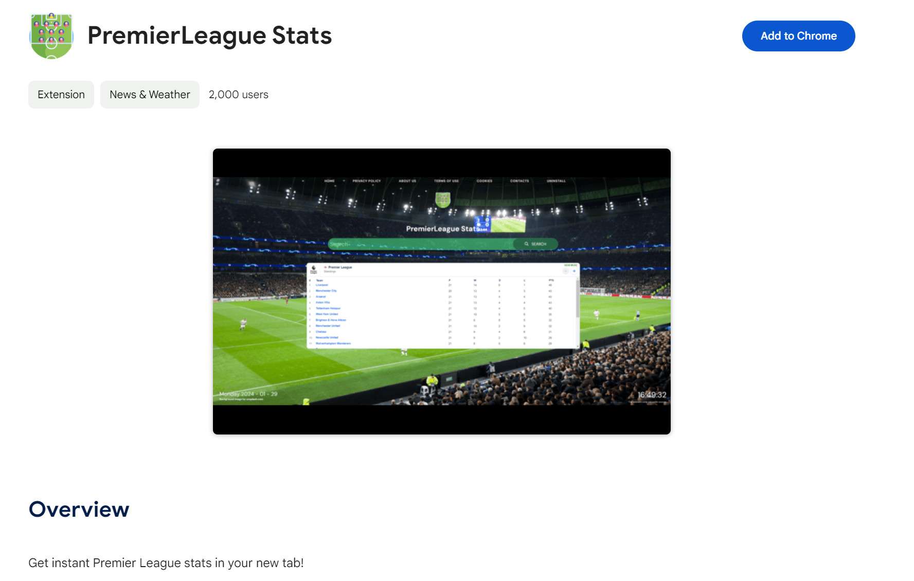 PremierLeague Stats