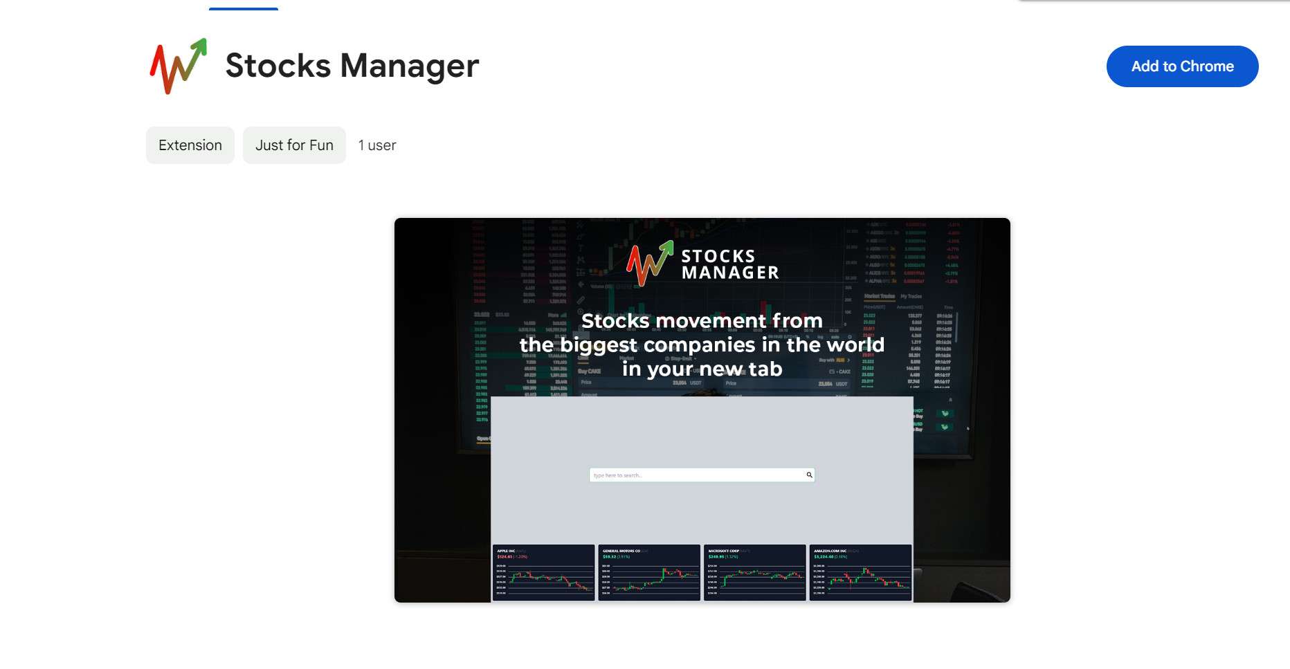 Stocks Manager