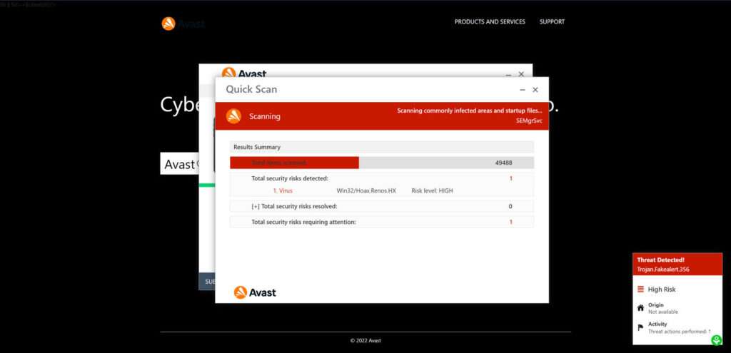 Avast Scam 1111