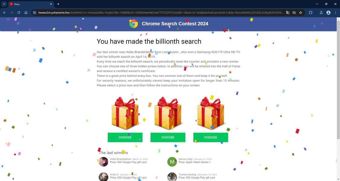 Chrome Search Contest 2024