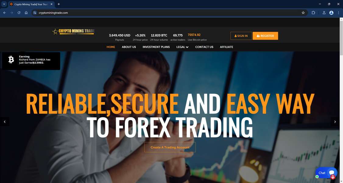 Cryptominingtrade.com scam