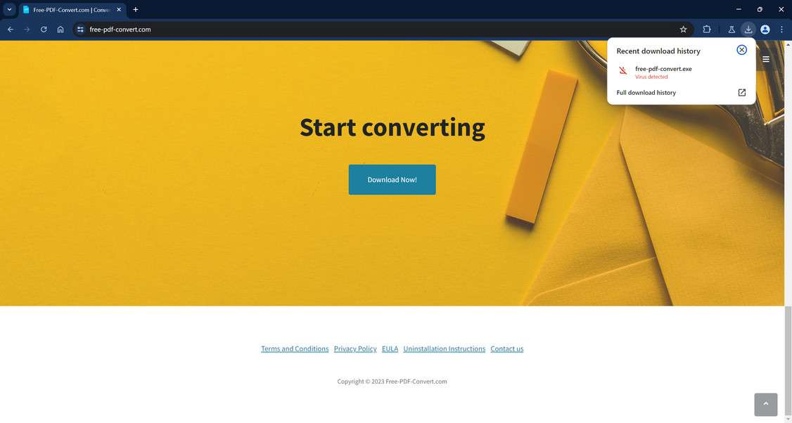 Remove Free PDF Convert Adware [Virus Removal Guide]