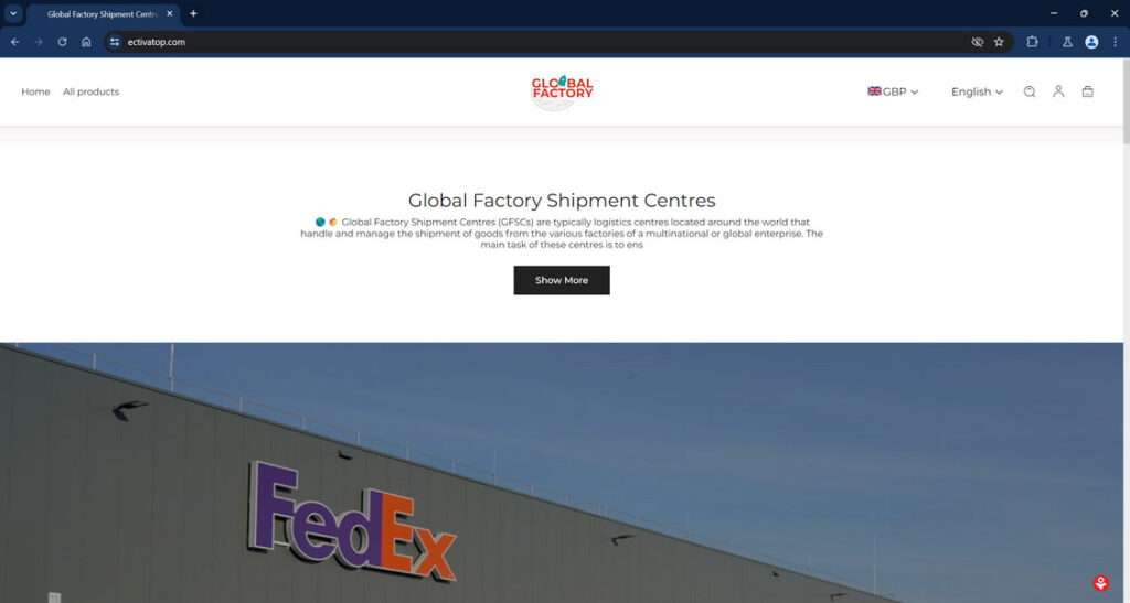 Global Factory Shipment Centres scam