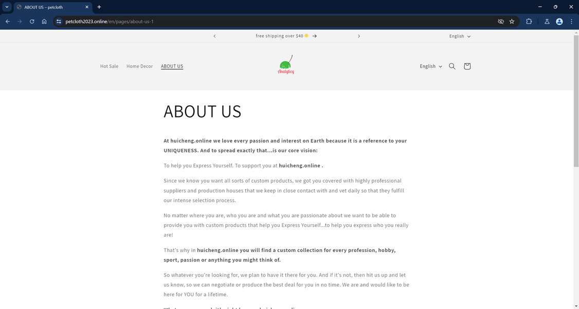 Petcloth2023.online scam