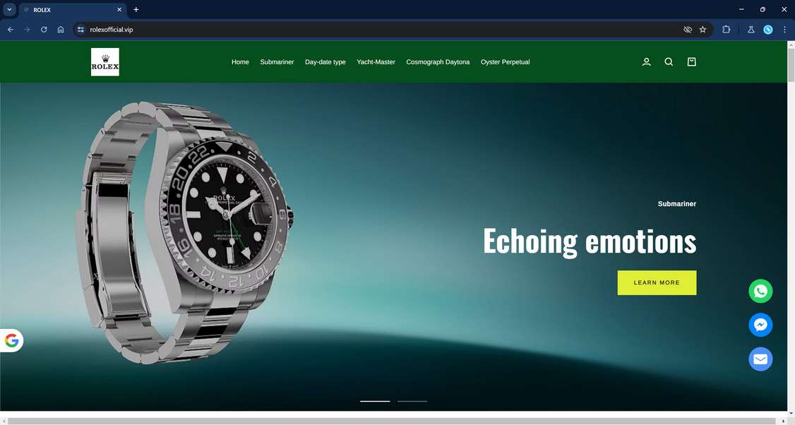 Rolexofficial.vip scam