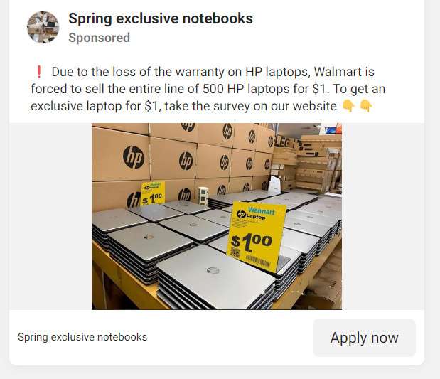 Walmart HP Scam 3 1