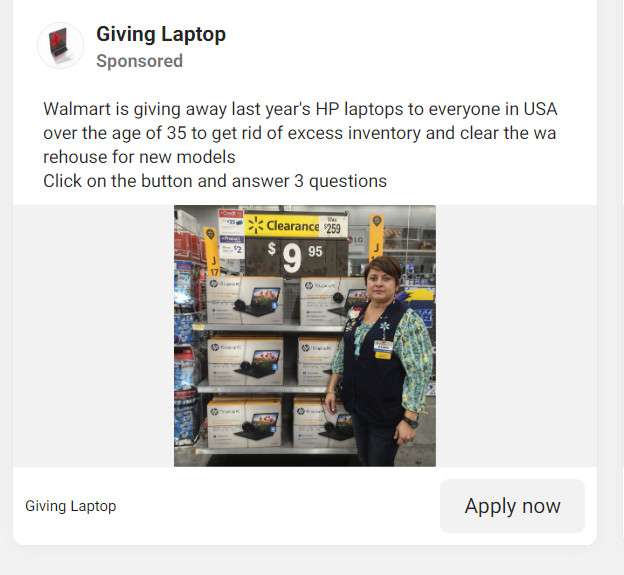 Walmart HP Scam