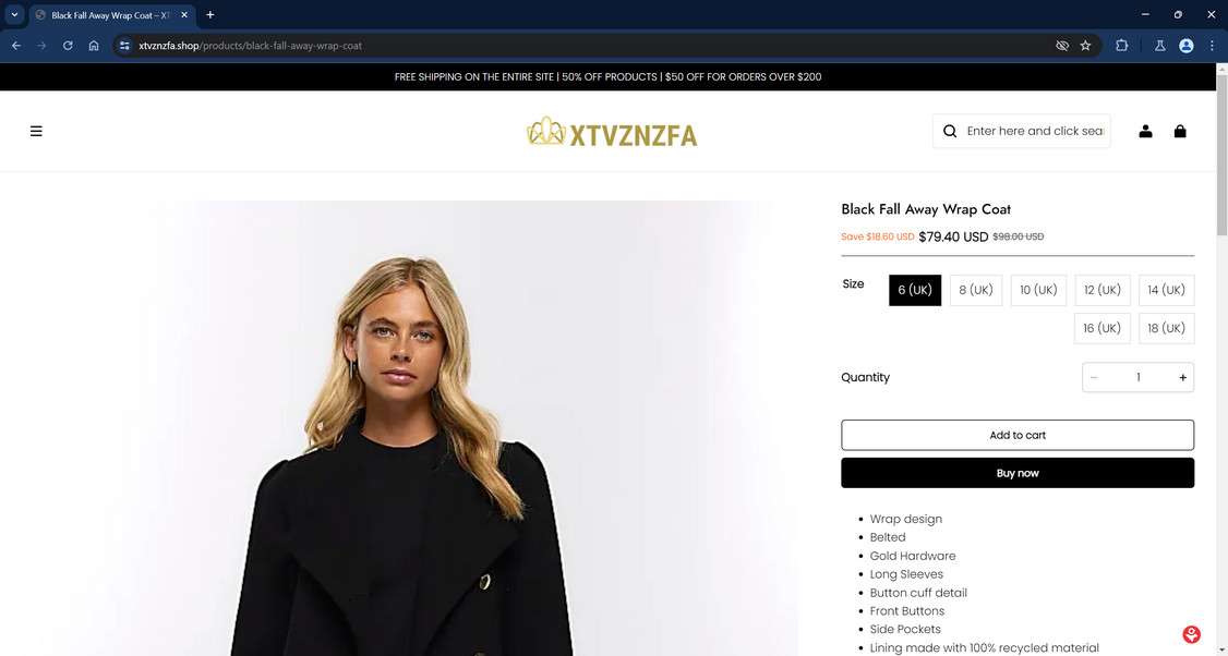 Xtvznzfa.shop scam