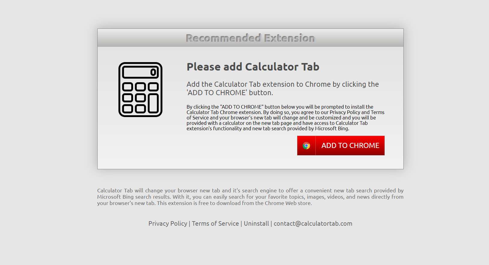 Calculator Tab