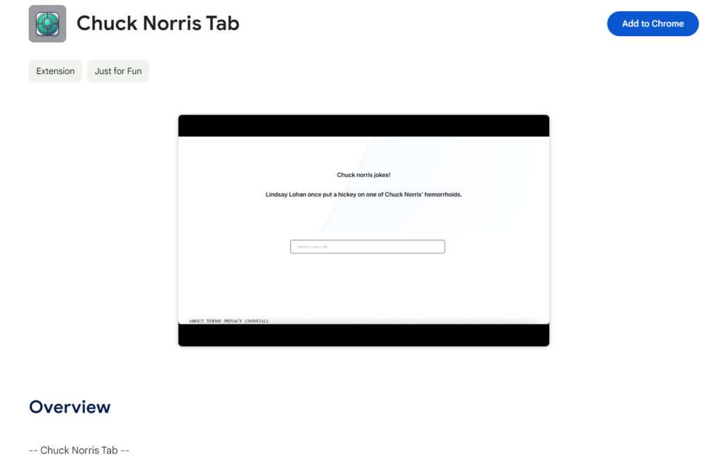 Chuck Norris Tab