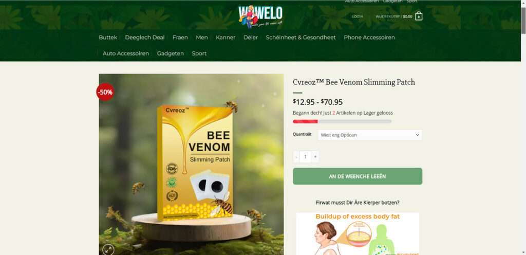 Cvreoz™ Bee Venom Slimming Patch