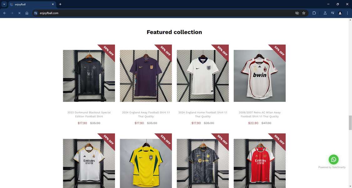 Enjoyfball.com Fake Store Scam - Don't Get Swindled