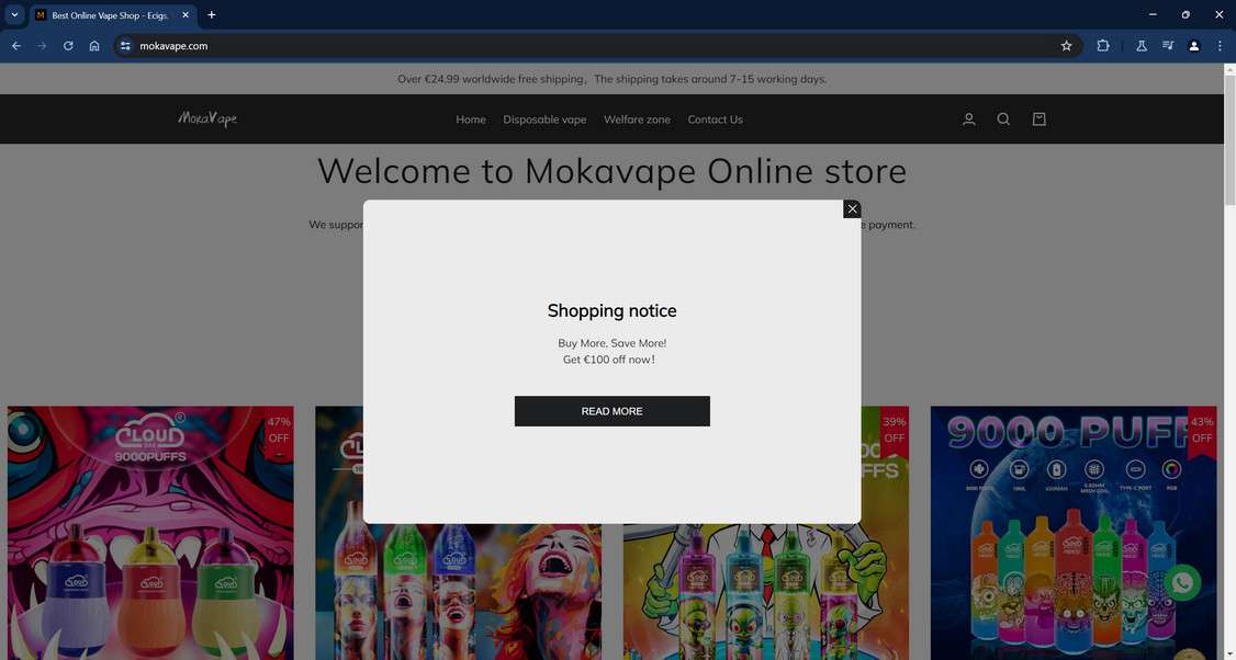 Mokavape.com scam