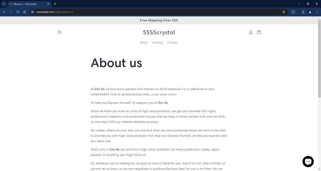 SSSScrystal.com scam