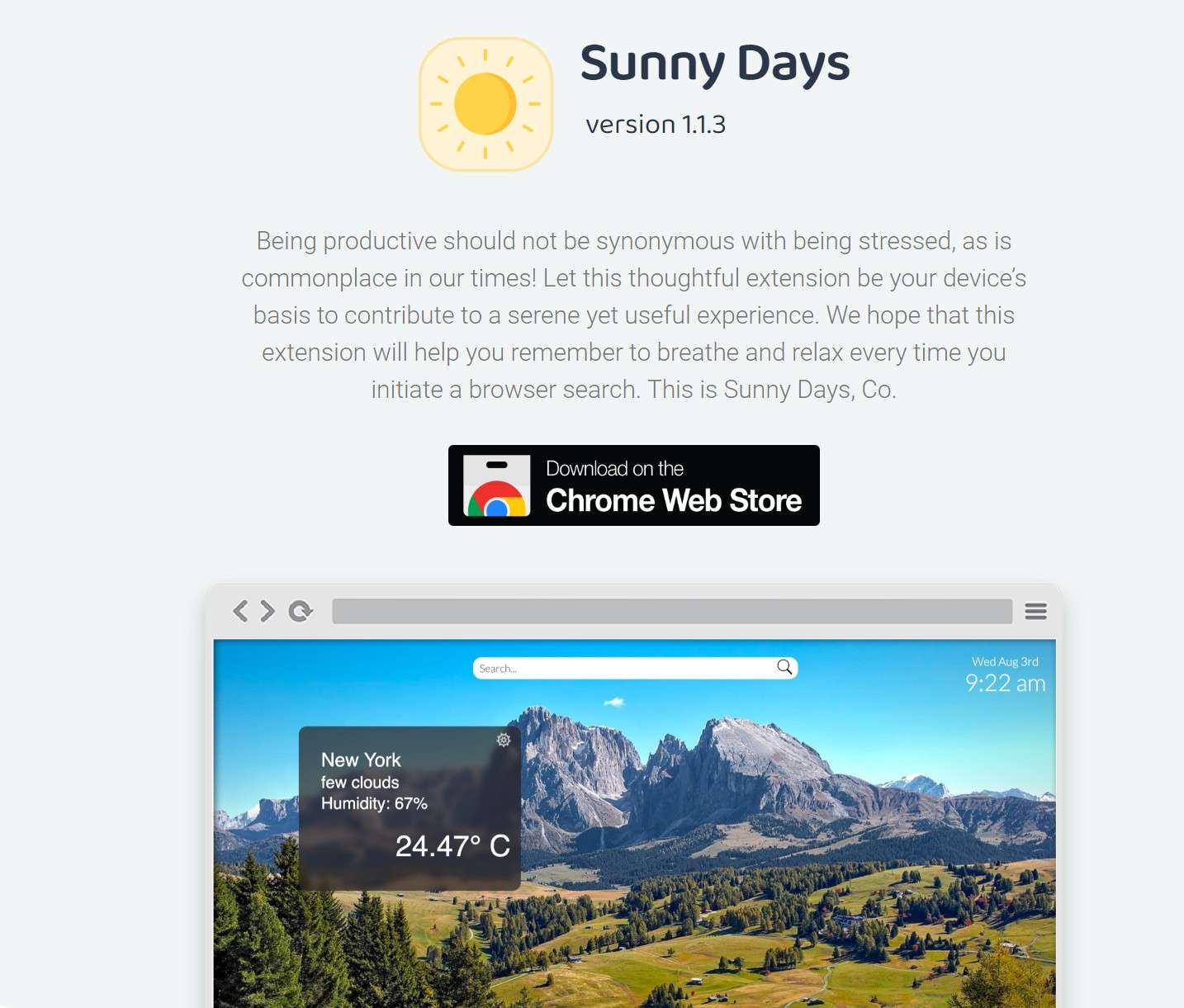 Sunny Days browser hijacker