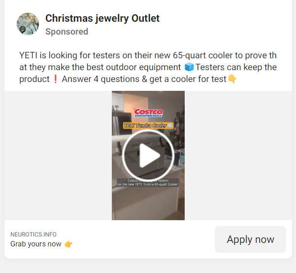 YETI Scam 1