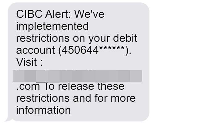 CIBC Alert Scam