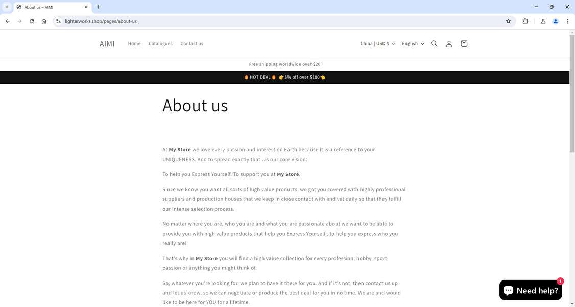 Lighterworks.shop scam