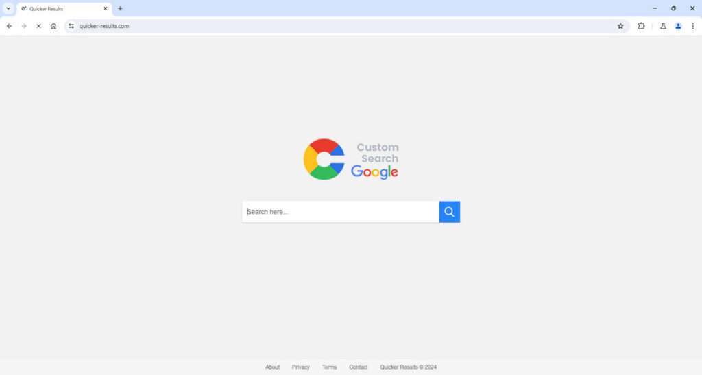 Quicker results.com redirect