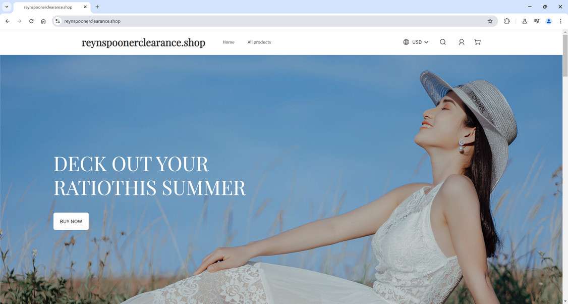 Reynspoonerclearance.shop scam