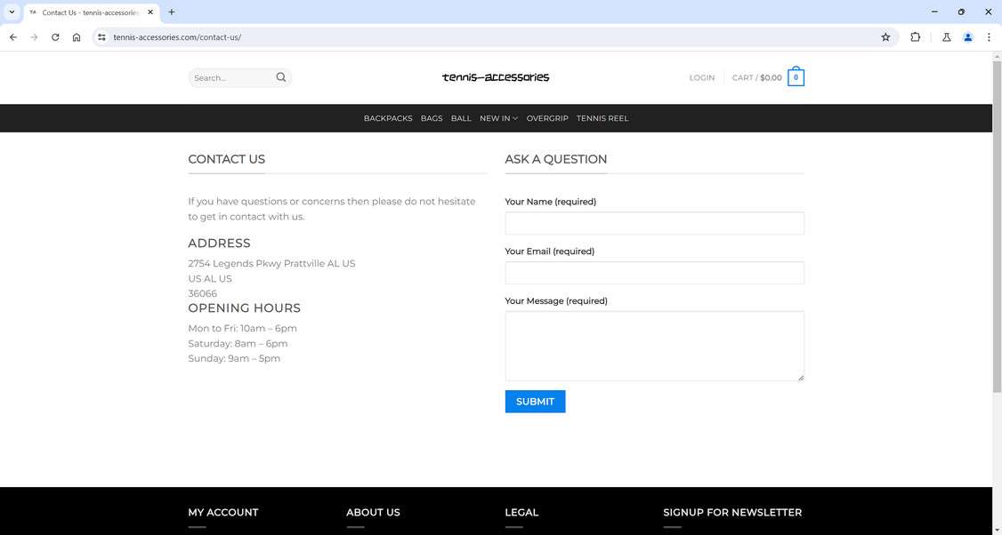 Tennis-accessories.com Store Scam - Don't Become A Victim 1 Tennis-accessories.com scam
