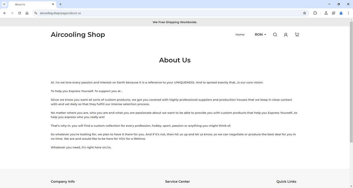 Aircooling.shop scam