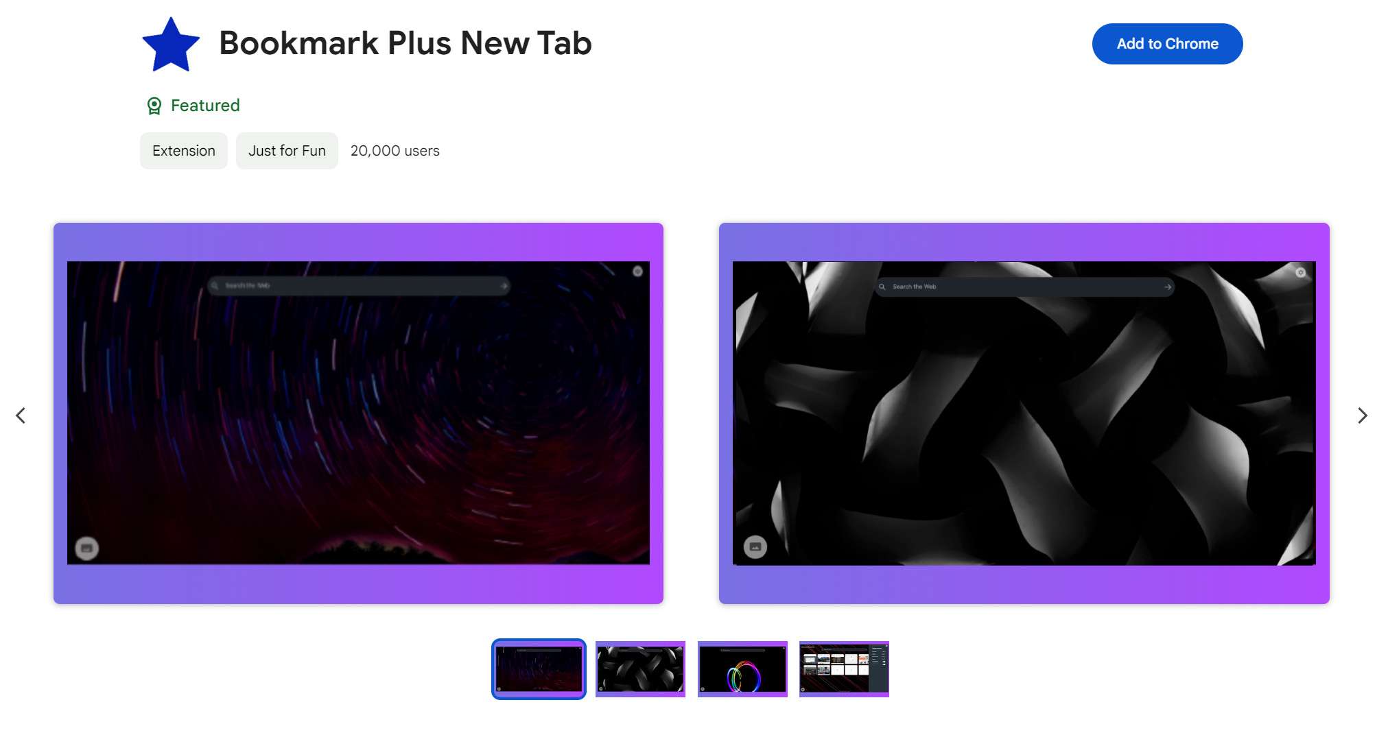 Bookmark Plus New Tab 2