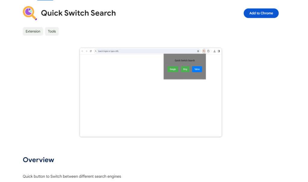 Quick Switch Search