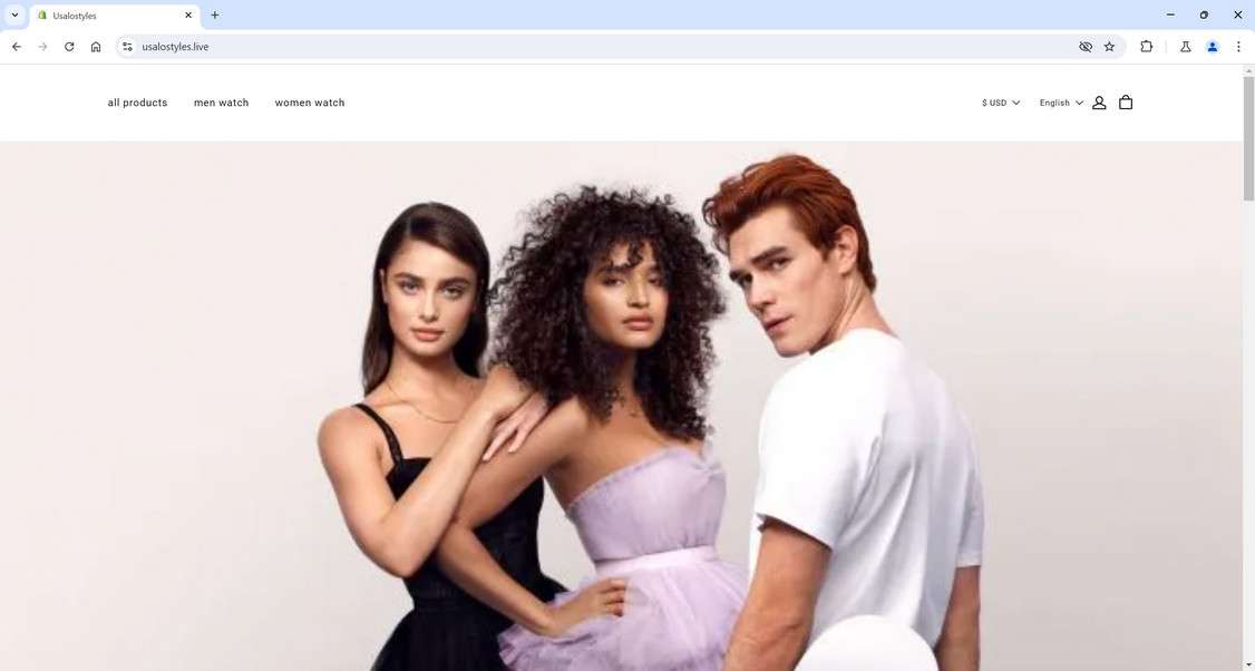 Usalostyles.live Shop Is A Scam - Don't Buy Anything 1 Usalostyles.live scam