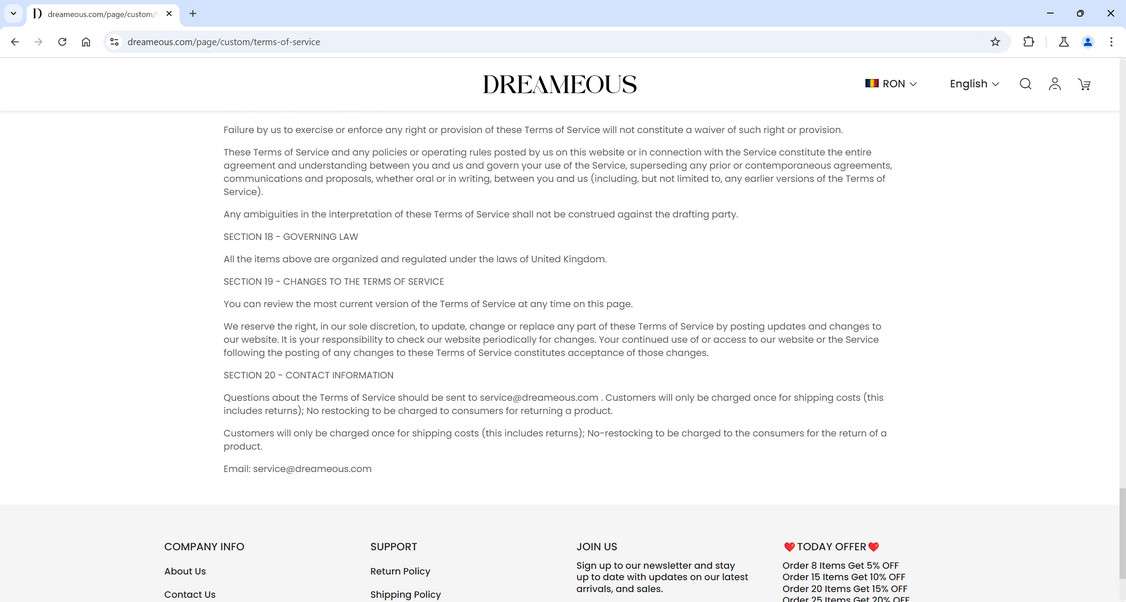 Dreameous.com scam